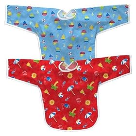 iPlay Best Bib Long Sleeve 2Pk-Boy 12-24 Months