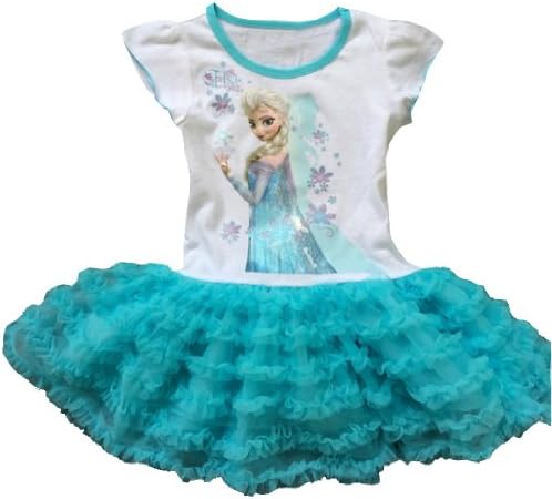 Pelifashion Child Girls Fancy One-piece Dress Cosplay, blue 4T