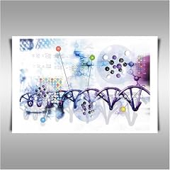 DNA Kunstdruck als Leinwandkopie, Gr��e A1 POSTER