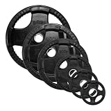 Rubber Hand Grip Olympic Weight Plates 455Lbs.