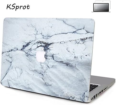 Silicone Decal Cover KSprot Soft-Touch Protector Marble Paint Pattern Rubber Coated Case protector for Macbook Air 13"/13.3" Model: A1466/A1369 Protective Skin Macbook Foil,Style 5