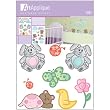 Nursery Rainbow Animals Flowers Clouds Wall Stickers