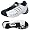 Men's Adidas Barricade II Tennis Shoes - White/Navy (7.5)