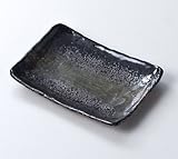 黒緑彩5.5長角皿 【美濃焼　和皿】