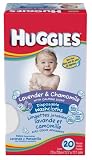 Huggies Lavender & Chamomille Baby Washcloth 20-Count Pack (Pack of 4)