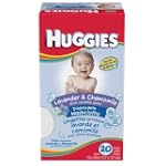 Huggies Lavender & Chamomille Baby Washcloth 20-Count Pack (Pack of 4)
