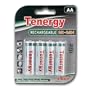 1 Set Economic 4-AA Card NiMH Rechargeable Batteries