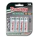 1 Set Economic 4-AA Card NiMH Rechargeable Batteries