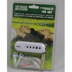 PNP 1GB PreLoaded 100 Track MP3 PLAYER - Chill Out