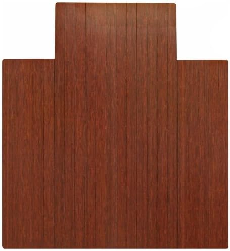 4 in Slat 44 in x 52 in DK. CHERRY Bamboo Roll-Up Chair Mat 4 in Slat 44 in x 52 in DK. CHERR