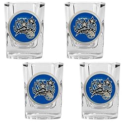 Orlando Magic NBA 4pc Square Shot Glass Set by Great American Products