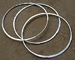 Three Tapered Sterling Silver Bangles - Set of 3