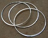 Three Tapered Sterling Silver Bangles - Set of 3