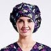 Outsport Print Scrub Caps Women Surgical Purple Hat Ponytail Multi Suitable