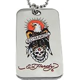 Ed Hardy Eagle Skull Dog Tag by Hot Buckles