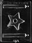 3D CANDLE WITH STAR BASE Miscellaneous Candy Mold Chocolate