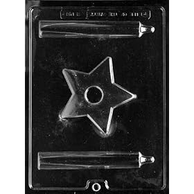 3D CANDLE WITH STAR BASE Miscellaneous Candy Mold Chocolate by CybrTrayd