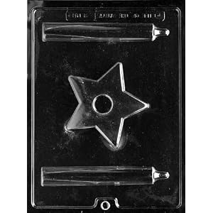 3D CANDLE WITH STAR BASE Miscellaneous Candy Mold Chocolate by CybrTrayd