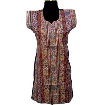 Best Selling Handmade Printed Cotton Top With Embroidered & Sequins 