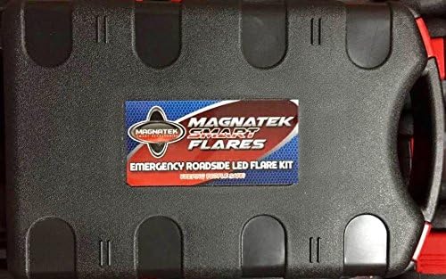 Emergency Roadside Car Kit Flares - 2 Yellow LED Flares In Roadside Light Kit | Roadside AAA Emergency Kit Uses Battery power | Safe LED Road Flares | Special Roadside Assistance Light For Your Safety