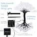 Solar String Lights By Zeso 20ft 30 LED 15 Water Drop & 15 Crystal Waterproof Lights Christmas Lights Outdoor String lights for Garden, Patio, Yard, Home, Christmas Tree, Parties (Multi-colored)