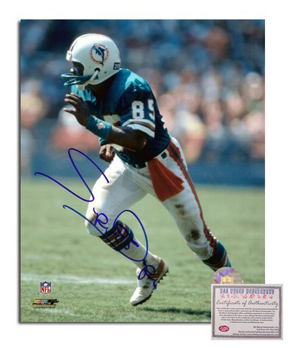 Mark Duper NFL Miami Dolphins Hand Signed 8x10 Photograph Teal Jersey