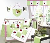 10Pcs Ladybug Nursery Baby Crib Bedding Set
