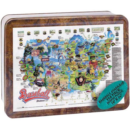51Z5AO8MR8L Channel Craft Puzzle Tin Baseball 550 Piece Jigsaw Puzzle