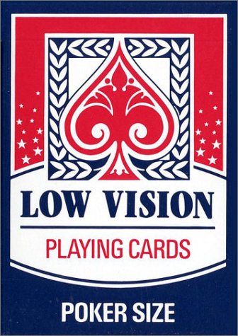 low vision playing cards poker size