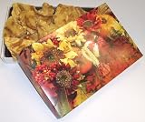 Gourmet Food : Scott's Cakes 1 lb Peanut and Pretzel Brittle in a Fall Leaf Box
