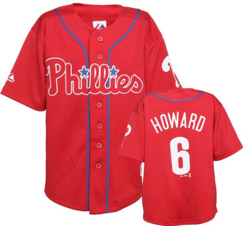 Ryan Howard Philadelphia Phillies #6 Red Youth Player Jersey