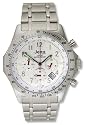 Jeep Gents JP80/A Chronograph Stainless Steel Bracelet Watch with White Dial