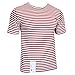 Genuine Russian Special Forces OMON TELNYASHKA T-Shirt - Red Striped MVD Short Sleeved Top