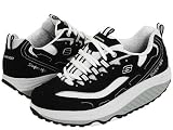 51Z5OGQBzDL. SL160  Skechers Womens Shape Up Strength Fitness Walking Shoe,Black/White,7 M US