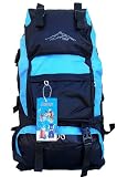 Brand New Water Resistant Backpack Stylish Hiking Camping Daypack Blue