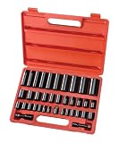 TEKTON 4888 3/8-Inch and 1/2-Inch Drive Impact Socket Set, SAE/Metric, 38-Piece