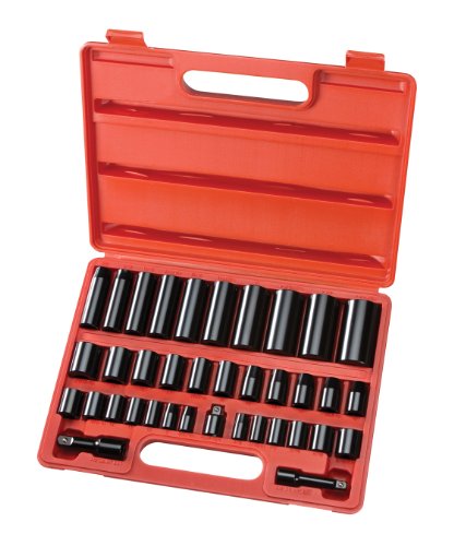Black Friday Cheap TEKTON 4888 3/8-Inch and 1/2-Inch Drive Impact Socket Set, SAE/Metric, 38-Piece Lowest Price