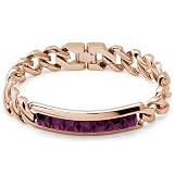 brosway ブロスウェイ DARE new Bracelet ブレスレット in pink gold with violet crystals DA13の画像