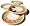 Caleca Chili Peppers 4-Piece Dinner Plate Set