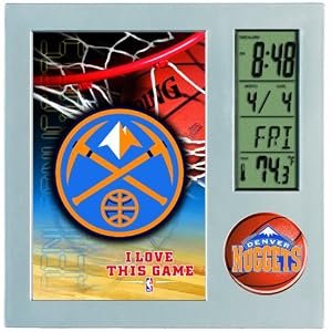 NBA Denver Nuggets Digital Desk Clock