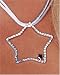 Sterling Silver and Crystal Star Pendant on Satin Cord, 17" by Paris Hilton