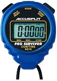  : ACCUSPLIT Pro Survivor - A601X Stopwatch, Cum Split, Clock, Extra Large Display (Blue)