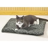 Slumber Pet Thermal Cat Mat (Grey w/Black Designs) 22 x 18 1/2