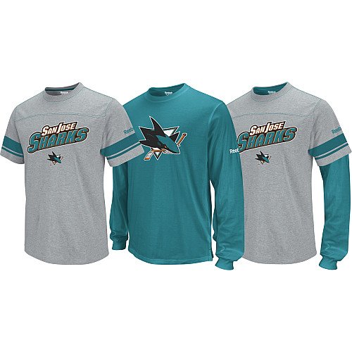 NHL Youth San Jose Sharks Option Tee Combo Pack - R58Nc8Rr (Multi, Large)