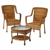 Carmel Wicker 3-pc. Patio Furniture Set