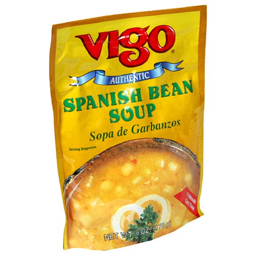 Vigo Spanish Bean Soup, 6-Ounce Pouches (Pack of 12) by Vigo