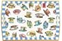 Michel Design 20 by 13-3/4-Inch Works Decoupage Wooden Tray, Teacups