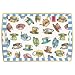 Michel Design 20 by 13-3/4-Inch Works Decoupage Wooden Tray, Teacups