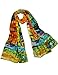 Dahlia Women's 100% Long Silk Scarf - Wassily Kandinsky 