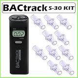 Bactrack Select S-30 Digital Portable Breathalyzer + 10 Pack Of Mouthpieces
